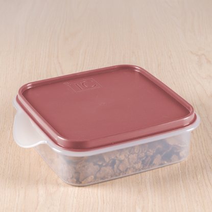 Picture of Easy Store Square With Lid 1.5Lt - Coral