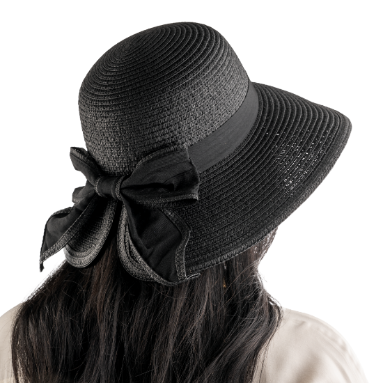 Picture of Sierra Straw hat With Bow - Black